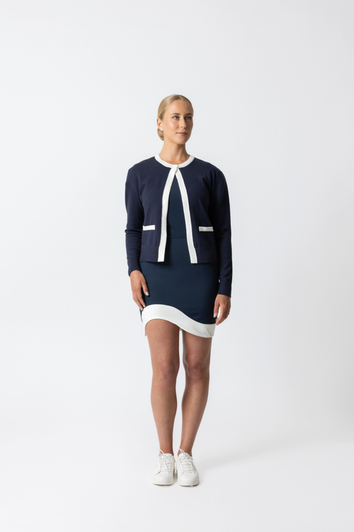Oceanform Uniform - Womens Cardigan Navy/White