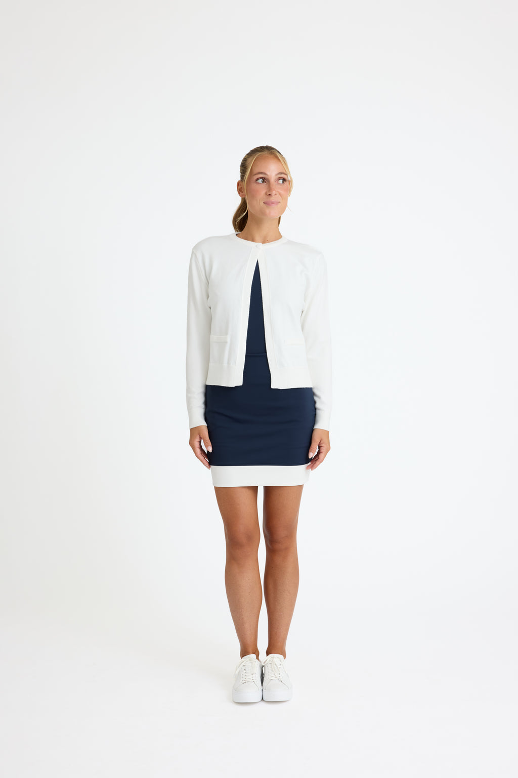 Oceanform Uniform - Womens Cardigan White