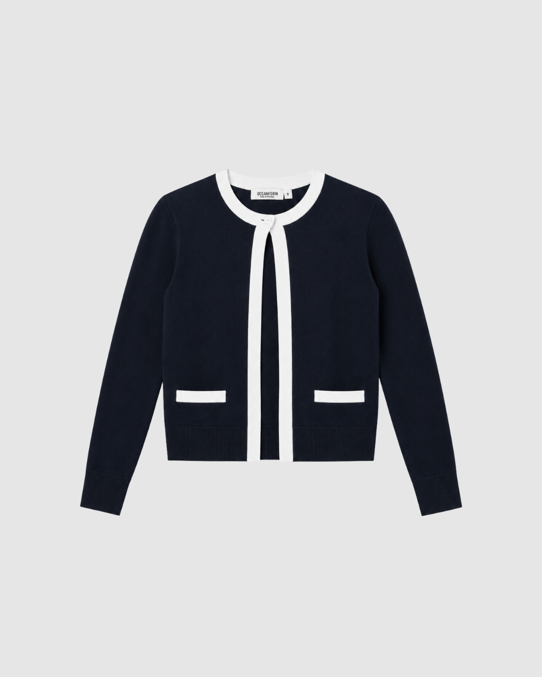 Oceanform Uniform - Womens Cardigan Navy/White