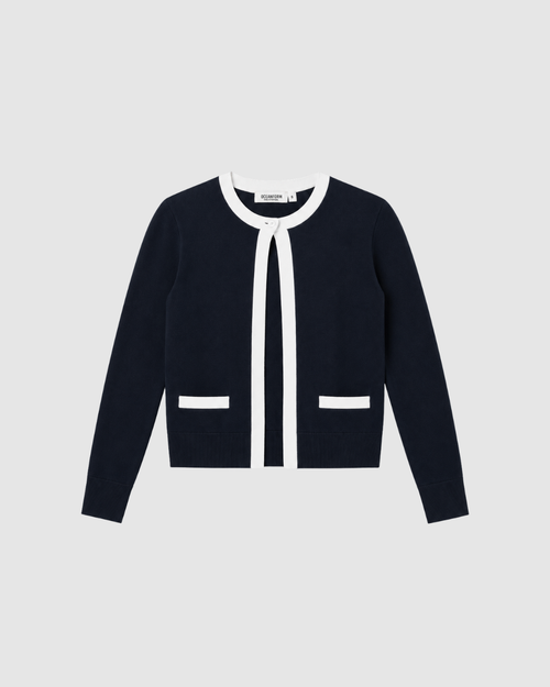 Oceanform Uniform - Womens Cardigan Navy/White